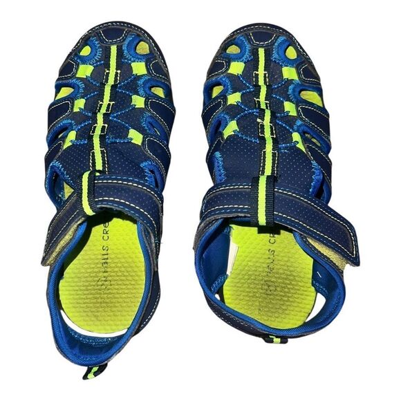 Falls Creek Boys Summer Outdoor Beach Sports Closed-Toe Sandals Blue Sz 2 EUC - Picture 8 of 9